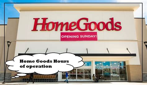 HomeGoods stores offer an ever-changing selection of unique home fashions in kitchen essentials, rugs, lighting, bedding, bath, furniture and more all at up to 60 off department and specialty store prices every day. . Home goods hours near me